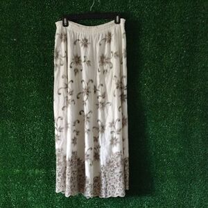 Y2K Elegant Floral Maxie Embroidery Skirt